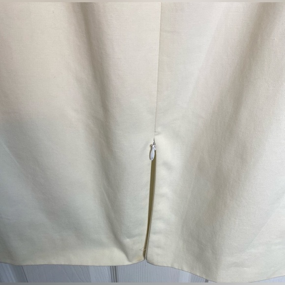Eccoci Cream Cotton Lined Skirt - Picture 7 of 10